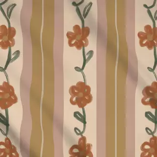 Meterware Ditzy Floral Dusty Rose