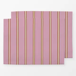 Tischset Streifen Rosa braun