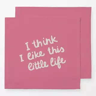 Servietten like this little life pink