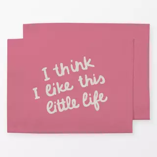 Tischset like this little life pink