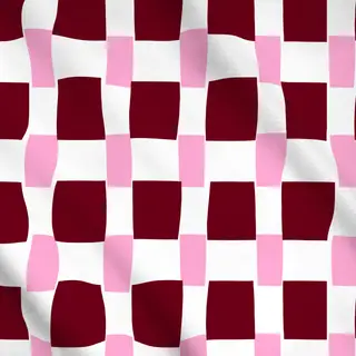 Meterware Karo Blütenpink & Beerenrot