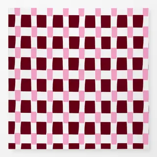Tischdecke Karo Blütenpink & Beerenrot