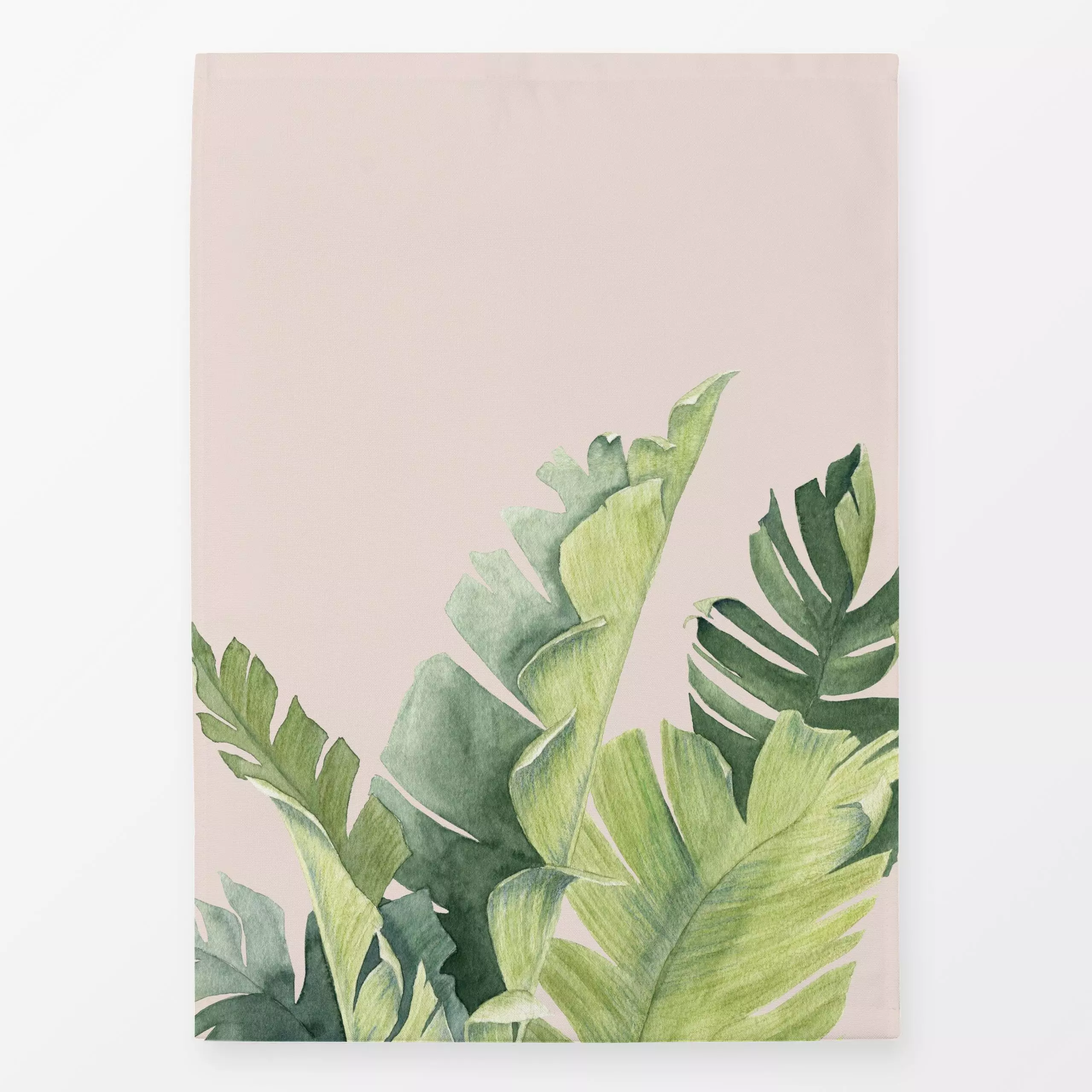 Geschirrtücher Tropical Vibes Bananenblaetter - Blumen & Florales, Sommer, Pflanzen & Botanik - von „youdesignme"; Blätter, ...