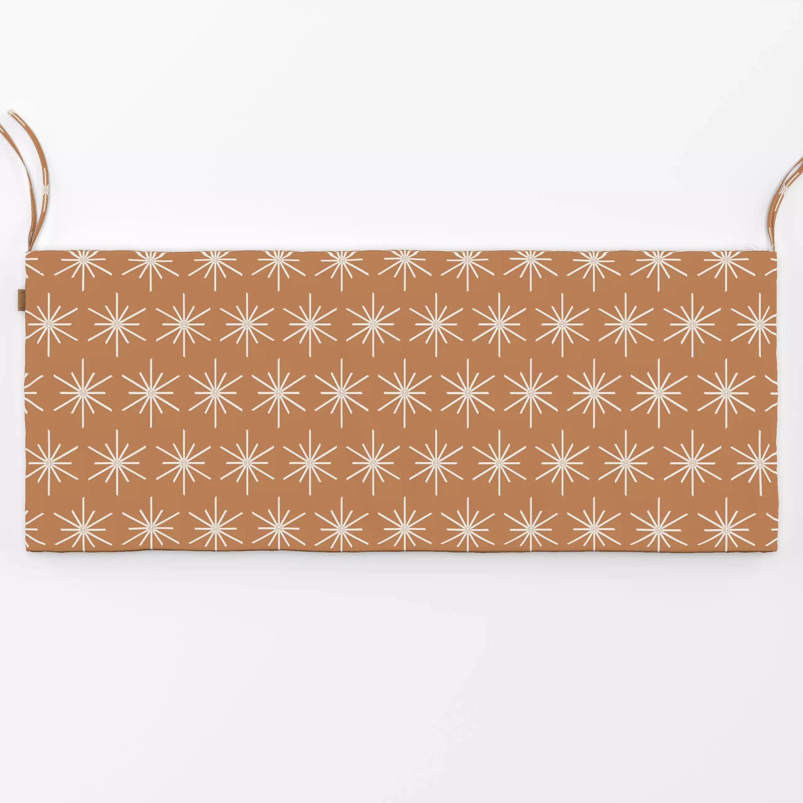 Bankauflage Strohstern braun - Weihnachten, Winter, Symbole & Muster - von „Kathrin Woo"; boho, Muster, Weihnachten, Winter,...