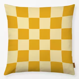 Kissen Karo Gelb
