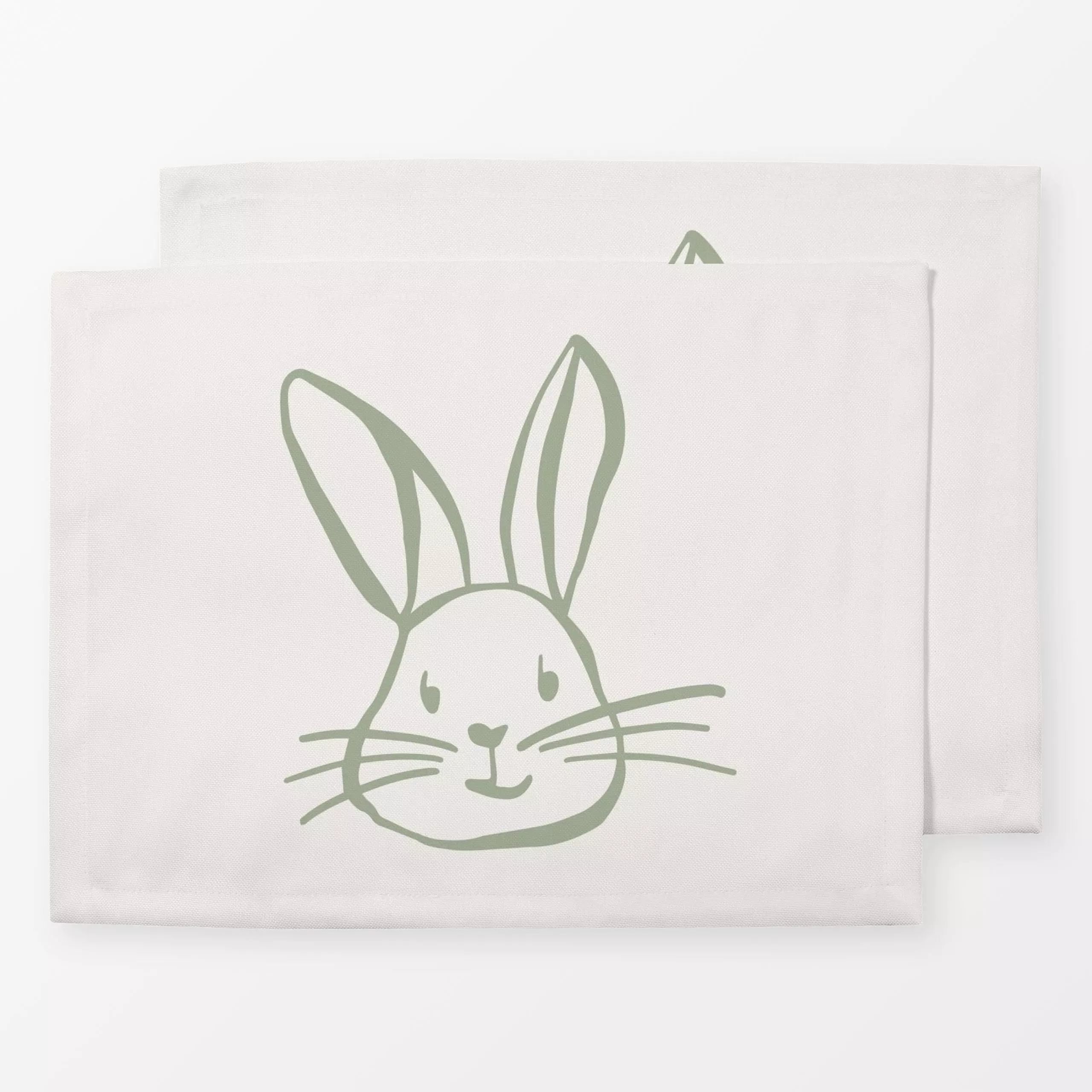 Tischset Hase beige - Frühling, Tiere, Anlässe, Ostern - von „Kruth Design"; Hase, Ostern, Osterhase, Gartendeko, kruthdesig...