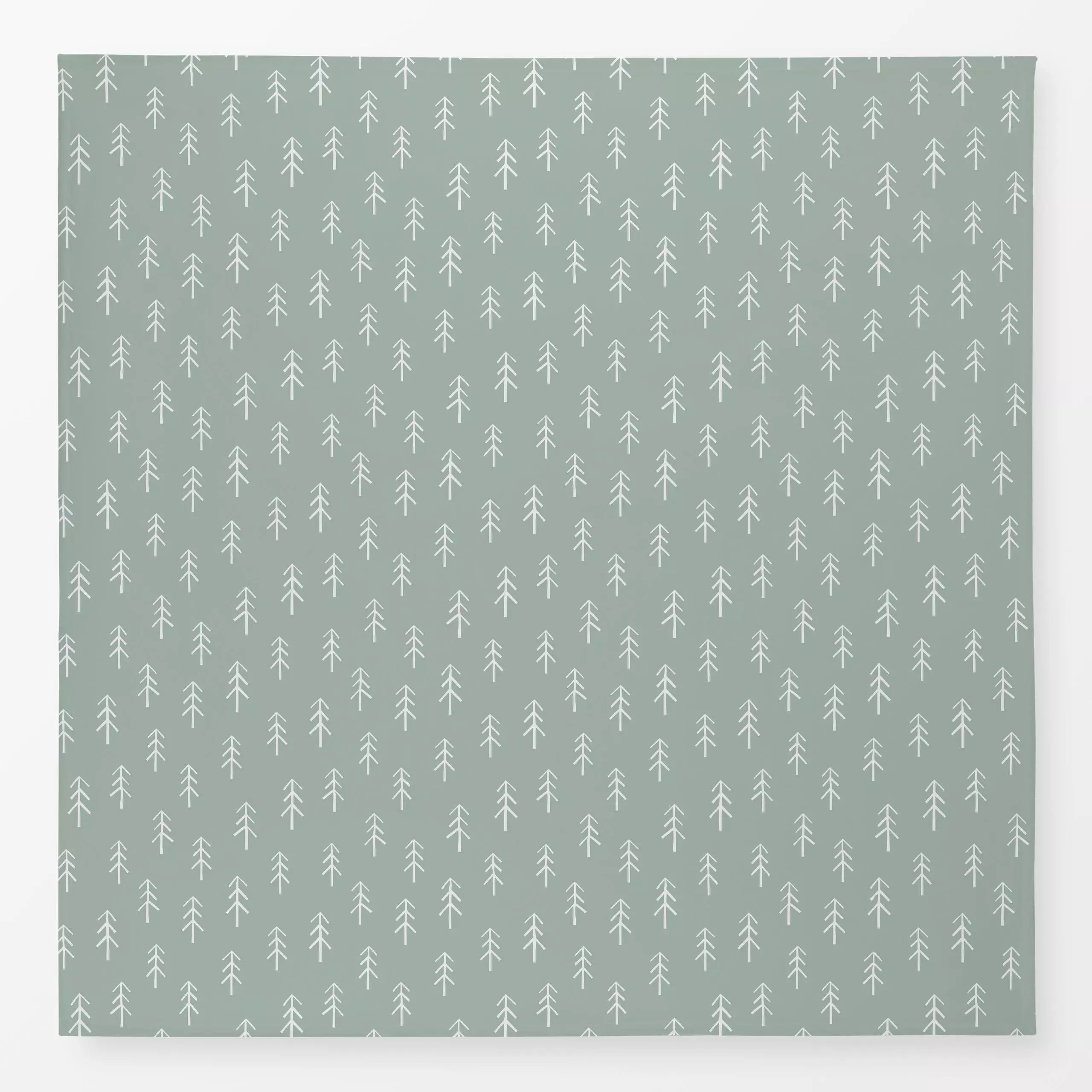 Tischdecke Wald Forest naturals green - Natur & Landschaft, Symbole & Muster - von „Kathrin Woo"; minimal, Bäume, Wald, Weih...