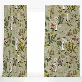 Dekovorhang Herbstwald