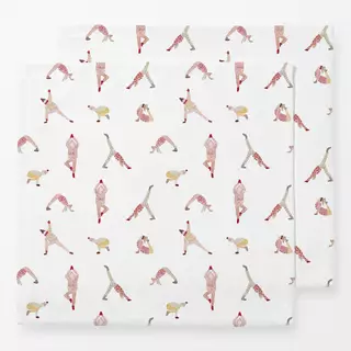 Servietten Winter Yoga People