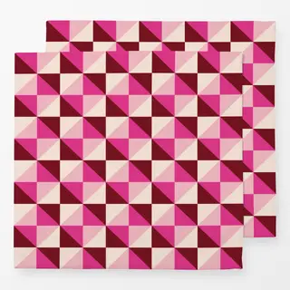 Servietten Love Diamond Pattern pink