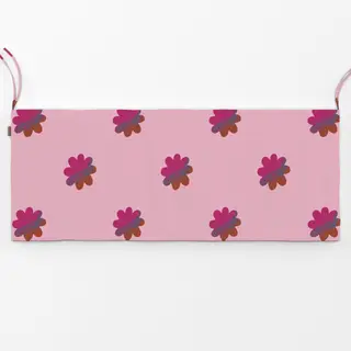 Bankauflage Blumen Muster