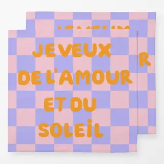 Servietten Amour et Soleil