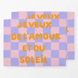 Tischset Amour et Soleil