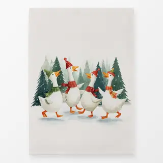 Geschirrtücher Frohe Gänse Weihnachten