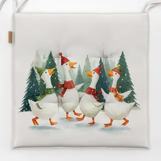 Sitzkissen Frohe Gänse Weihnachten