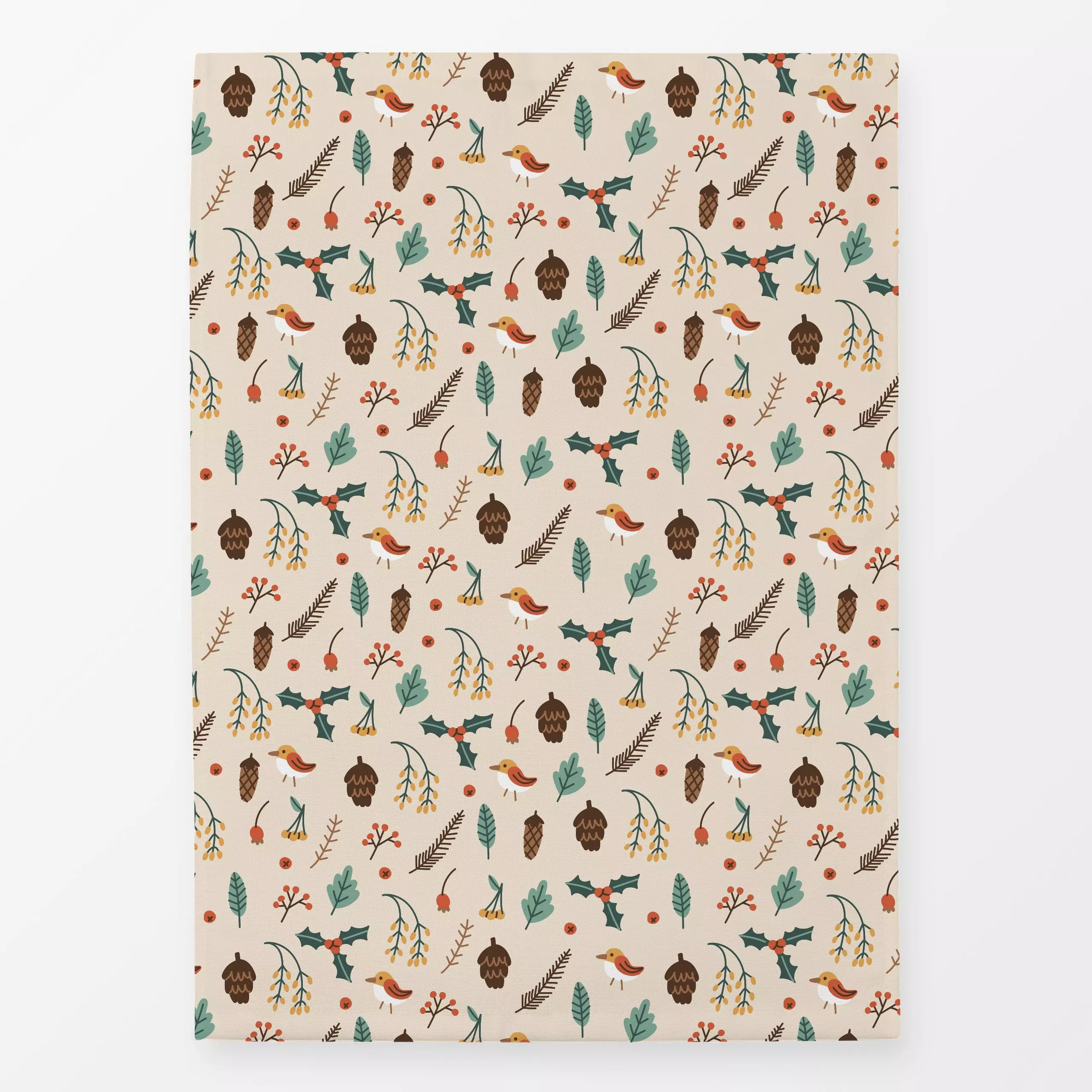 Geschirrtücher It's Christmas Everywhere - Weihnachten - von „Sara Maese"; Merry Christmas, Weihnachten, christmas, bird, mi...