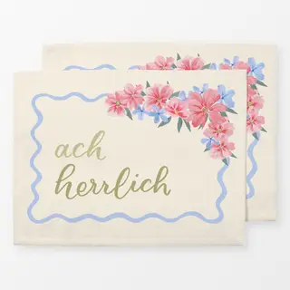 Tischset ach herrlich Blumen