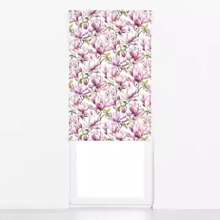 Raffrollo Magnolia Floral Nostalgia Pink