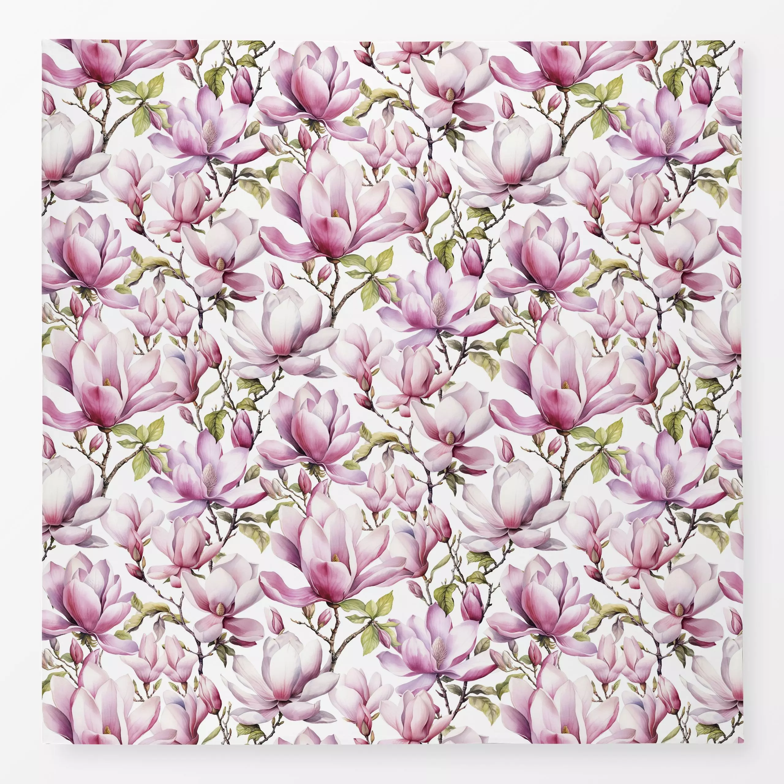 Tischdecke Magnolia Floral Nostalgia Pink - Blumen & Florales, Pflanzen & Botanik - von „Andrea Haase"; Natur, floral, pink,...