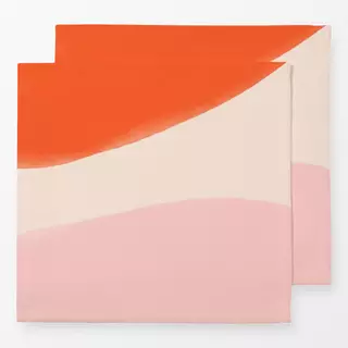 Servietten Watercolor Shapes Red & Pink