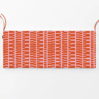 Bankauflage Wild Stripes orange rosa