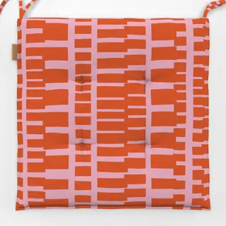 Sitzkissen Wild Stripes orange rosa