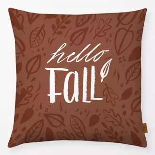 Kissen Hello Fall braun