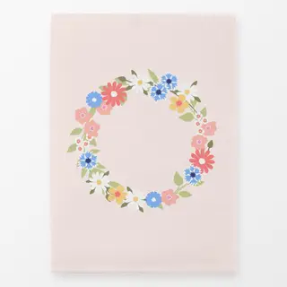 Geschirrtücher Blumenkranz Frühling Rosa