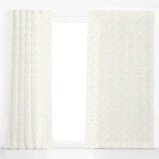 Dekovorhang Blumenwiese weiß