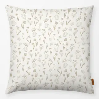Kissen Blumenwiese weiß