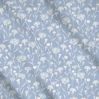 Meterware Kornblumen cashmere blau