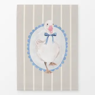 Geschirrtücher Gans gestreift beige