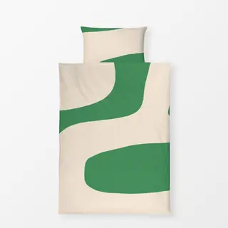 Bettwäsche Abstrakte Form Grün