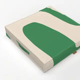 Bodenkissen Abstrakte Form Grün