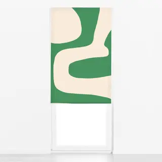 Raffrollo Abstrakte Form Grün