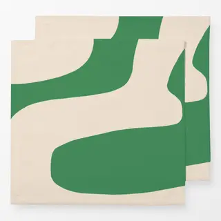 Servietten Abstrakte Form Grün