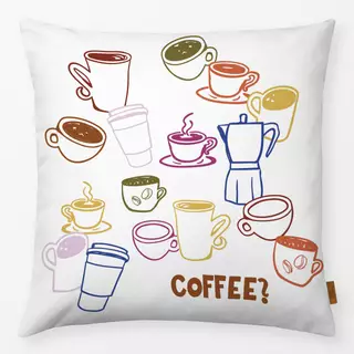 Kissen Coffe Mugs placed