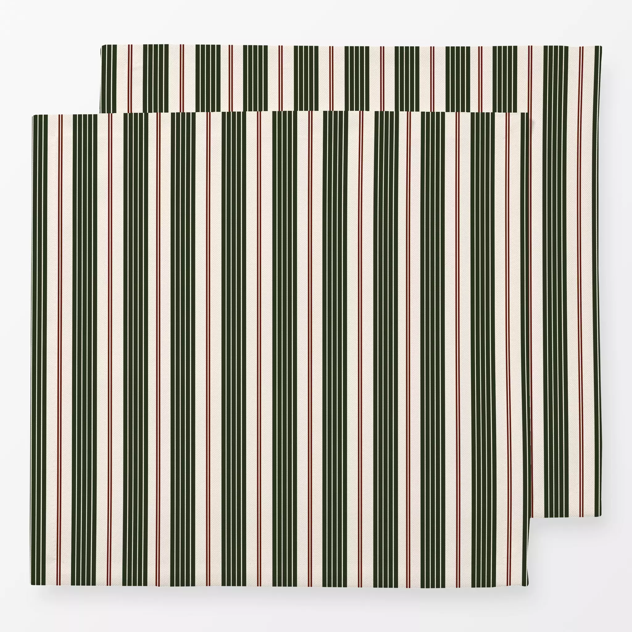 Servietten Servietten Christmas Stripes green