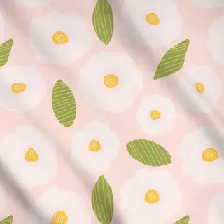 Meterware Gänseblümchen Modern Rosa 5
