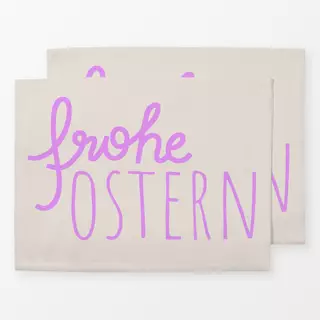 Tischset Frohe Ostern pink