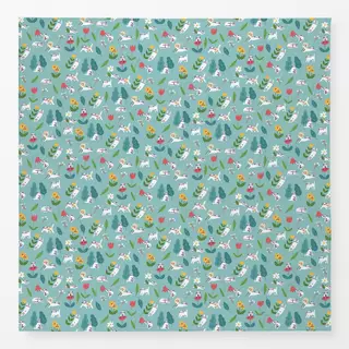 Tischdecke Floral Cats