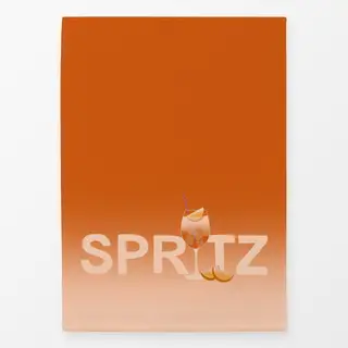 Geschirrtücher Spritz Typo Verlauf Orange