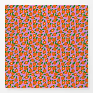 Tischdecke Blumen Pink Orange