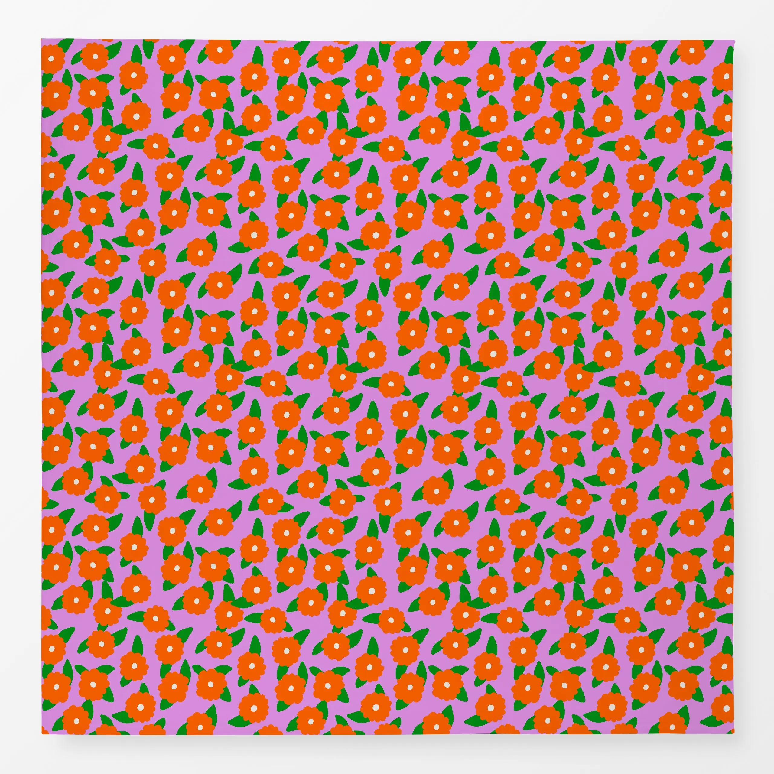 Tischdecke Blumen Pink Orange, Blumen, Sommer, von Sophie Augustin Illustration
