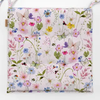 Sitzkissen Rosa Wildblumen Wiese