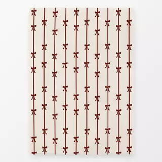 Geschirrtücher Schleifen und Streifen rot