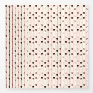 Tischdecke Schleifen und Streifen rot