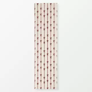 Tischläufer Schleifen und Streifen rot