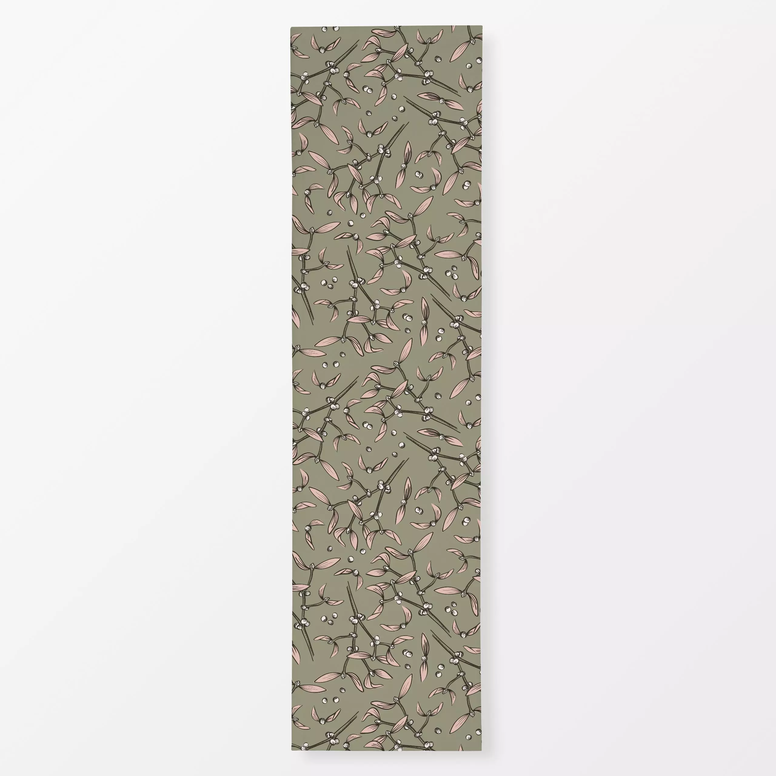 Tischläufer Mistelzweige - Weihnachten, Pflanzen & Botanik - von „moDeern Design Studio"; Weihnachten, mistel, Mistelzweig, ...