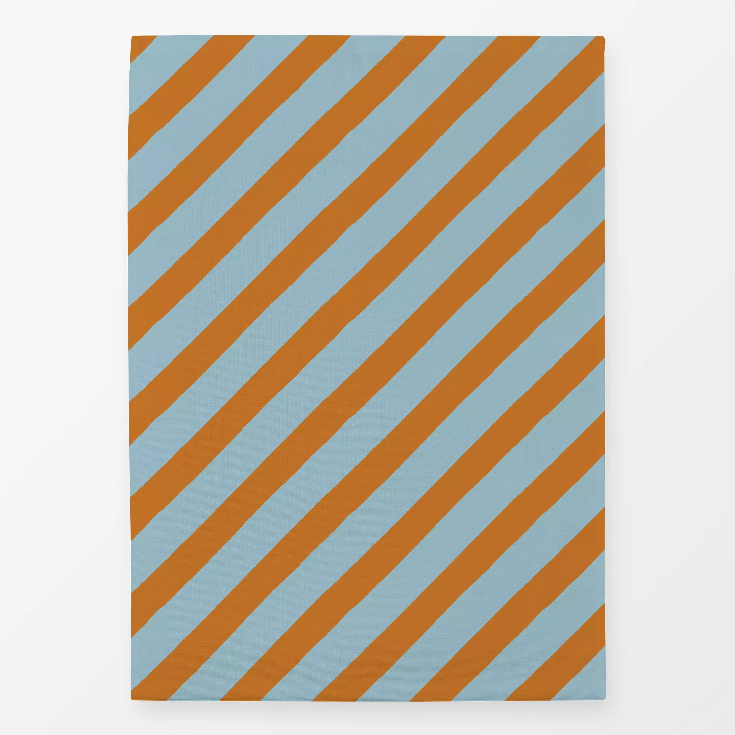 Geschirrtücher Streifen diagonal Blau & Braun - Symbole & Muster, Anlässe - von „Maren Gross "; Kinderzimmer, Geschenk, gesc...